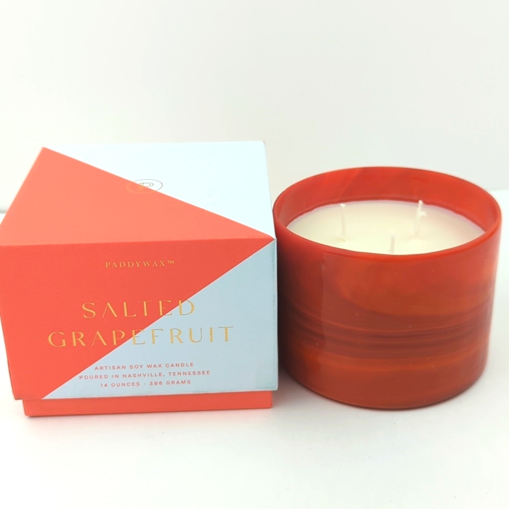 Paddywax Salted Grapefruit 14oz. 3-Wick Candle
